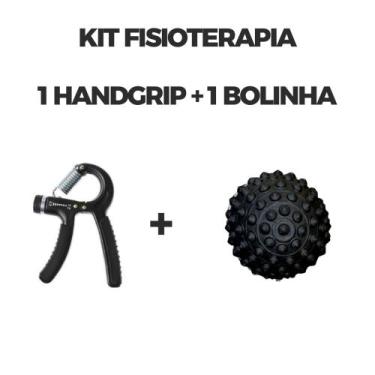 Imagem de KIT Fisioterapia 2 PEÇAS - Hand Grip C/ Mola Ajustável + Bolinha Com C