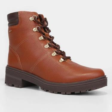 Imagem de Bota Coturno Cano Curto Dakota Tratorada Feminina - 09254, Chocolate, 