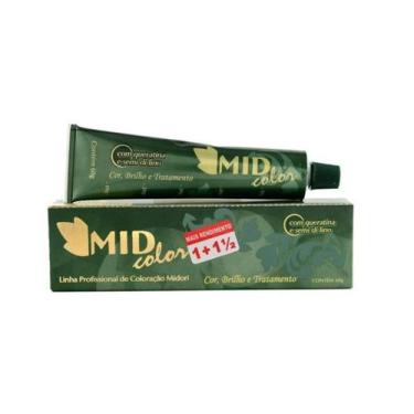 Imagem de Coloração Mid Color  8.0 Louro Claro Midori 60gr Profissional Tinta de
