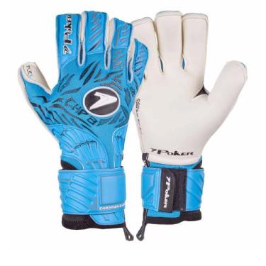 Imagem de Luva de Goleiro Poker Champion 8 Extended Profissional Azul, Azul, 10