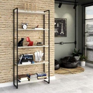 Imagem de Estante Multiuso 5 Prateleiras 80CMX187CM Dynamica Branco/Snow - Compa