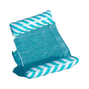 Imagem de Colchão Inflável Dobrável Para Piscina, Rede Flutuante, Espreguiçadeir