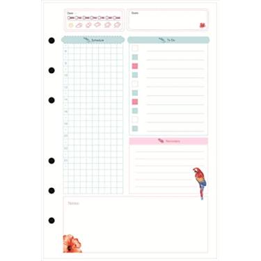 Imagem de Caderno de folhas soltas Business A5 Linha de Recarga para Artesanato Índice de Pasta Espiral em Branco Página Interna Papelaria, Diário, A6