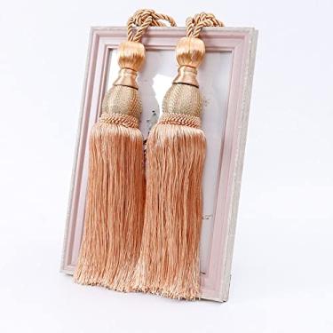 Imagem de Amarrações de cortina simples borla de cortina pendurada bola de ligação de corda acessórios de alça de cortina pendurada, T5,4 pcs