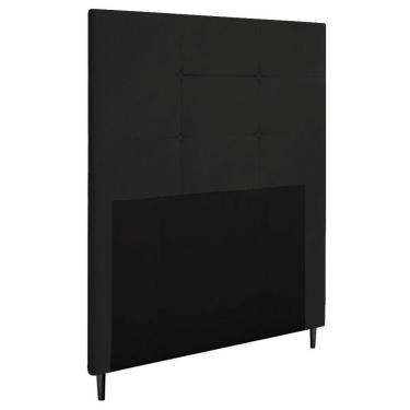 Imagem de Cabeceira Luna Para Cama Box Solteiro 90 Cm Suede Preto