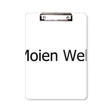 Imagem de Hello World Luxemburgo Prancheta para escrever placa A4