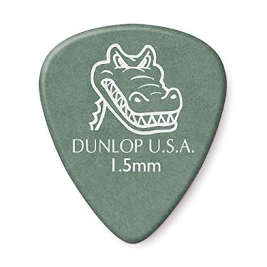 Imagem de Jim Dunlop Palhetas de guitarra Gator Grip padrão 1,5 mm verde (417P1.5)