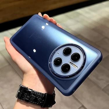 Imagem de Capa de proteção de anel de metal macio TPU transparente para Honor 50 PRO 60 SE 70 80 para Huawei Mate 20 30 P40 P50 Nova 9 pro, azul, para Huawei Nova 9