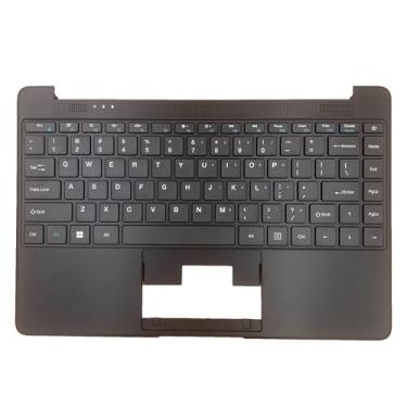 Imagem de Siakoocty Descanso de palma e teclado preto para laptop GWTN141-2 GWTN141-2BL GWTN141-3 GWTN141-3BL GWTN141-4 GWTN141-4BL inglês EUA sem touchpad