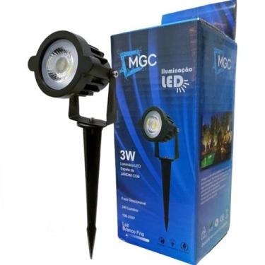 Imagem de Espeto Luminária De Jardim  Led 3W Branco Frio - Megaace