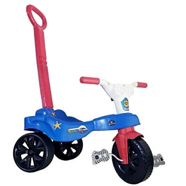 Imagem de Triciclo Velotrol Infantil Policia Com Empurrador
