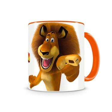 Imagem de Caneca Madagascar Alex Laranja 330 ml