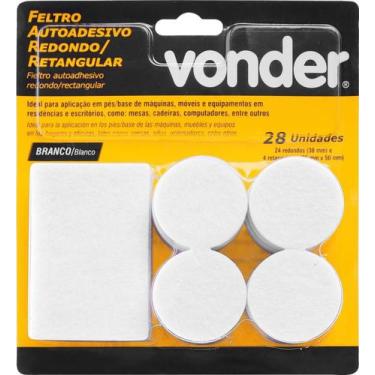 Imagem de Feltro Adesivo Branco Red/Ret Jg Com 28 Vonder