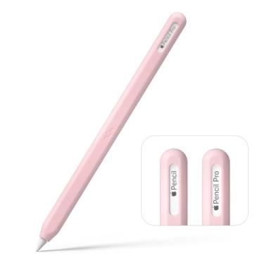 Imagem de Capa de silicone para lápis compatível com Apple Pencil Pro e Apple Pencil 2ª geração, capa protetora ultrafina macia para Apple Pencil (rosa)