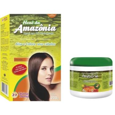 Imagem de Divina Dama Amazonia Chocolate Hene em Po 01x200gr + Creme Branco 01x5
