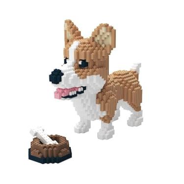 Imagem de BDYDT Animal Corgi Dog and Food Micro Building Blocks Set（1860PCS） Gift for Adults and Kids