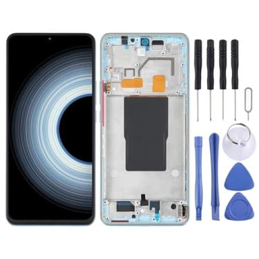 Imagem de tela Tela LCD AMOLED original para Xiaomi Redmi K50 Ultra / 12T / 12T Pro digitalizador conjunto completo com moldura substituição da tela
