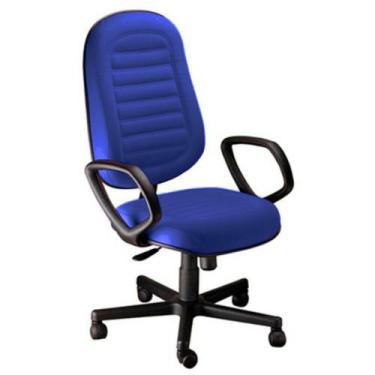 Imagem de Cadeira Presidente Gomada com Braços Linha Blenda Azul - Design Office