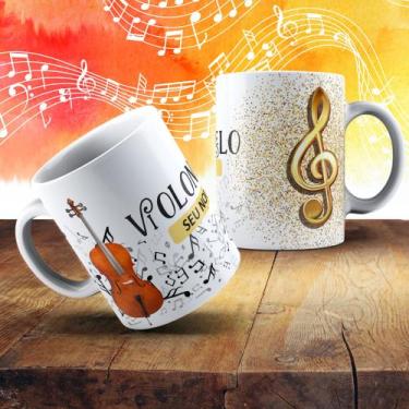Imagem de Caneca Personalizada  Violoncelo Violoncelista Musica Instrumento Musi