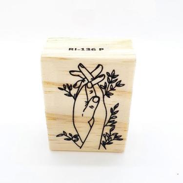 Imagem de Carimbo "Mãos Dadas" - RI136P - 1 unidade - Rizzo - RIZZO DISTRIBUIDOR