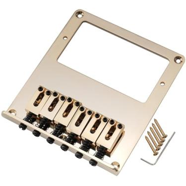 Imagem de Musiclily Pro 10.8mm Moderna Humbucker Ponte Telecaster 6 Carrinhos Liga de Zinco para Guitarra tipo Tele, Dourada