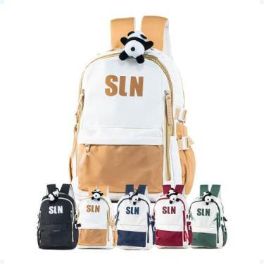 Imagem de Mochila Escolar Grande Com Chaveiro Alça Reforçada Faculdade - Hxt, Be