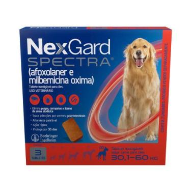 Imagem de NexGard Spectra Antipulgas e Carrapatos para Cães de 30,1 a 60kg 3 Tab