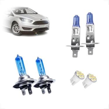 Imagem de Kit de Lâmpadas Halógena Super Branca H7 H1 Farol Baixo e Alto Focus d