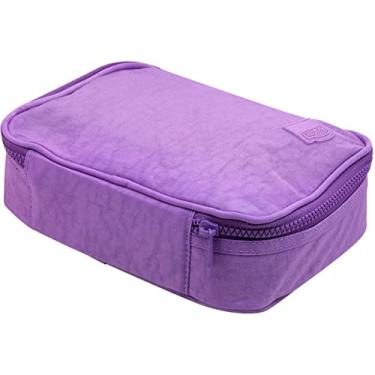 Imagem de Estojo Box Nylon 100 Pens 1 Zíper Lilás, BRW