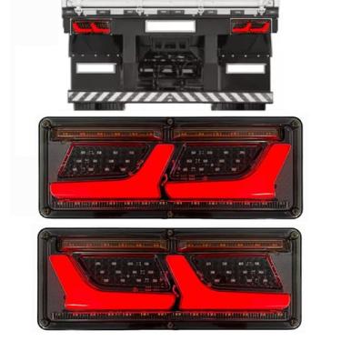 Imagem de Par Lanterna Led Caminhão Carretinha Traseira Seta Sequêncial KLX Qualidade e Inovação