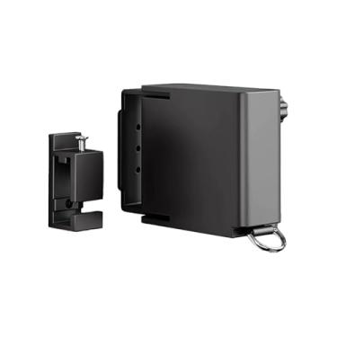 Imagem de Varal Retrátil Roupas Interno E Externo, Ângulo Ajustável 180°, Suporte Parede Para Secar Adequado Para Várias Superfícies De Parede(Black)