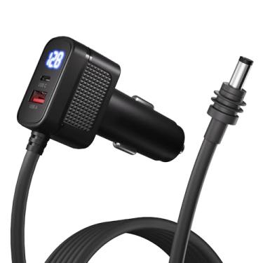 Imagem de EAZUSE Carregador De Carro Starlink Mini, Cabo De Alimentação Dc Star Link Mini 10Ft/3Ft, Acessórios Mini Starlink 100W 12V-24V Adaptador De Isqueiro Com Usb, Porta Tipo C E Voltímetro, Plugue Dc À