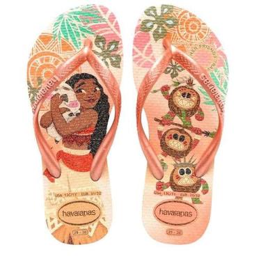 Imagem de Chinelo Havaianas Kids Princesas, Rosa clay, 27/28