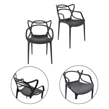 Imagem de Kit 2 Cadeiras Allegra p/ Varanda Escritório Lazer Comércio - Simple D