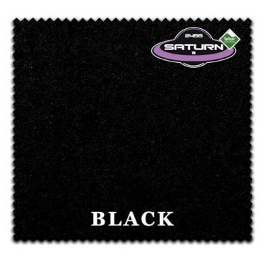 Imagem de Championship Saturn II Teflon Bilhar mesa de bilhar pano de feltro 590 ml - com pontos - trilhos pré-cortados - Revendedor autorizado (preto, 2 m)