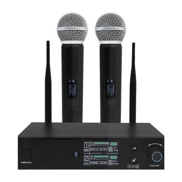 Imagem de Microfone Sem Fio Leson Ls Vks2 Com Bluetooth