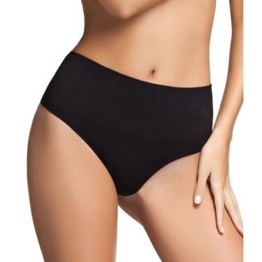 Imagem de Calcinha Modeladora Fio Dental Trifil Cintura Alta Compressão Sem Cost