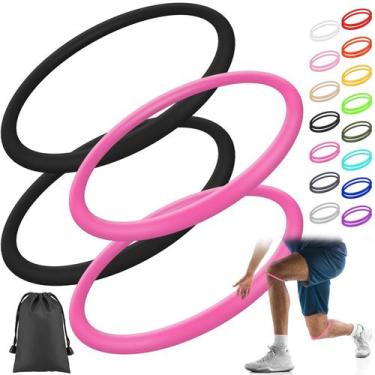 Imagem de Suporte de joelheira Foilswirl Silicone Patella Tendon, 4 unidades