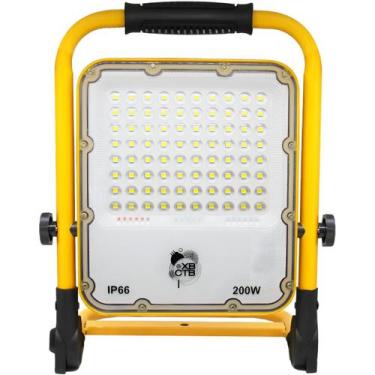 Imagem de Refletor Holofote Led C/ Bateria Recarregável Portátil 200W - CTB