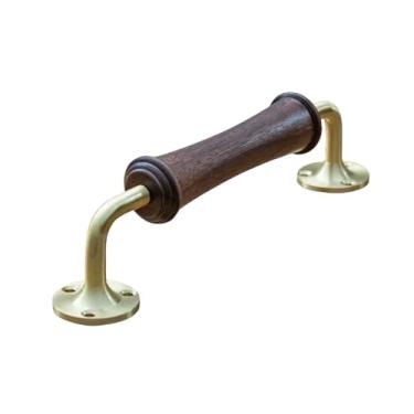 Imagem de Puxador de porta de celeiro deslizante vintage de madeira/puxador de armário de eletrodomésticos de geladeira, barra de porta de madeira decorativa, CL, 1542, A x 1 peça