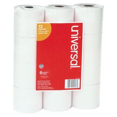 Imagem de Universal 35715GN Máquina de Adicionar/Rolo de Calculadora, 7,25 kg, 5 cm x 40 m, Branco (pacote com 12)