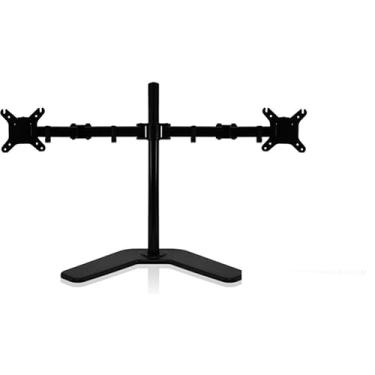 Imagem de SUPORTE DUPLO MONITOR E TV 15° A 27° DE MESA ARTICULADO 2 MONITORES AJUSTE ALTURA INCLINAÇÃO E ROTAÇÃO