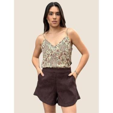 Imagem de Short Reto Encurtado Colcci Cor:;Tamanho:38-Feminino