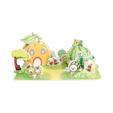 Imagem de Crianças 3D DIY Puzzle Castelo Modelo Desenho Animado Brinquedo De Pap