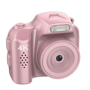 Imagem de Dpofirs Mini Câmera de Chaves, 4K HD 64MP Pequena Câmera Digital Retro, Gravador de Vídeo, Micro Câmeras Compactas, para Viagens de Estudo VLOG (Rosa)