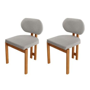 Imagem de Conjunto com 2 Cadeiras em Madeira Tokyo Luna / Imbuia Natural