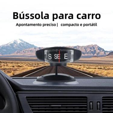 Imagem de Bússola Universal Montada Em Veículo, Com Ventosas, Guia De Navegação 