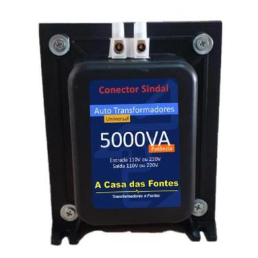 Imagem de Auto Transformador 5.000 Va -Conector Sindal / Bivolt - Casa Da Fonte 