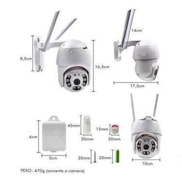 Imagem de Câmera Speed Dome Ip Wifi Externa Ptz Ultra Hd 5 Mp