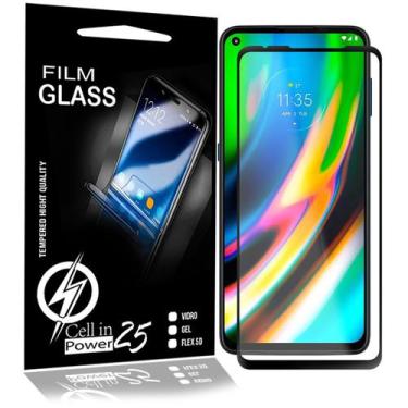 Imagem de Película De Vidro 3d Moto G9 Plus XT2087 6.8 Preta Cobre A 100% - Cell